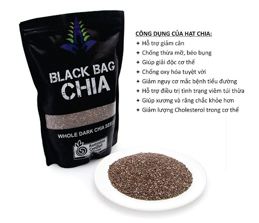 Hạt chia úc black bag 500gr