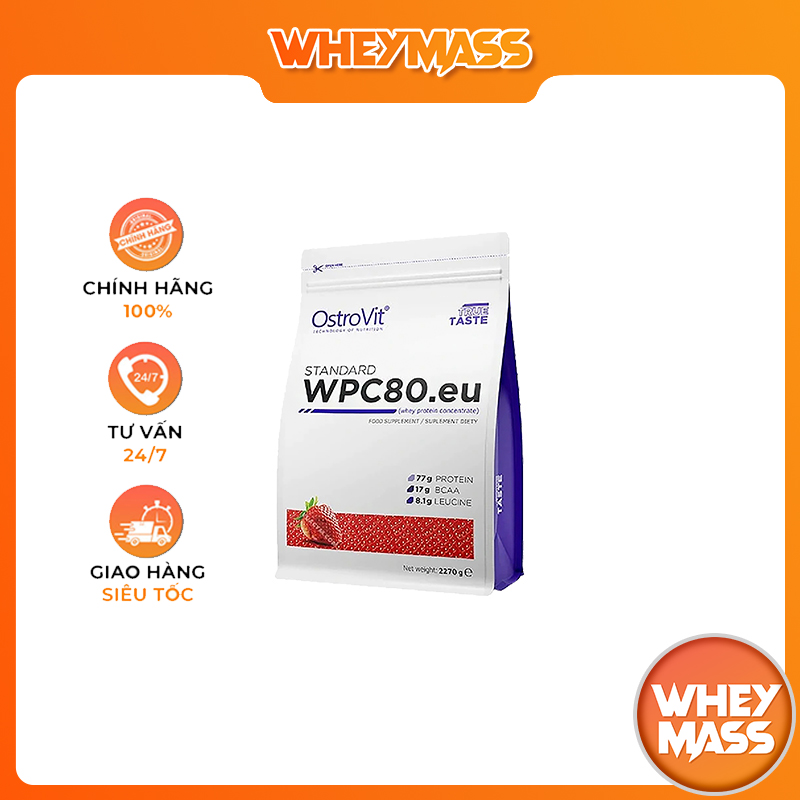 Thực Phẩm Bổ Sung Hỗ Trợ Tăng Cơ Ostrovit WPC Whey Protein Concentrate 80 2,27kg