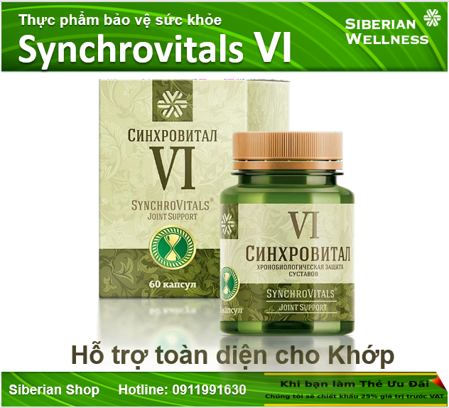 Synchrovitals VI - Phục hồi mô sụn, thoái hóa, viêm và khô khớp