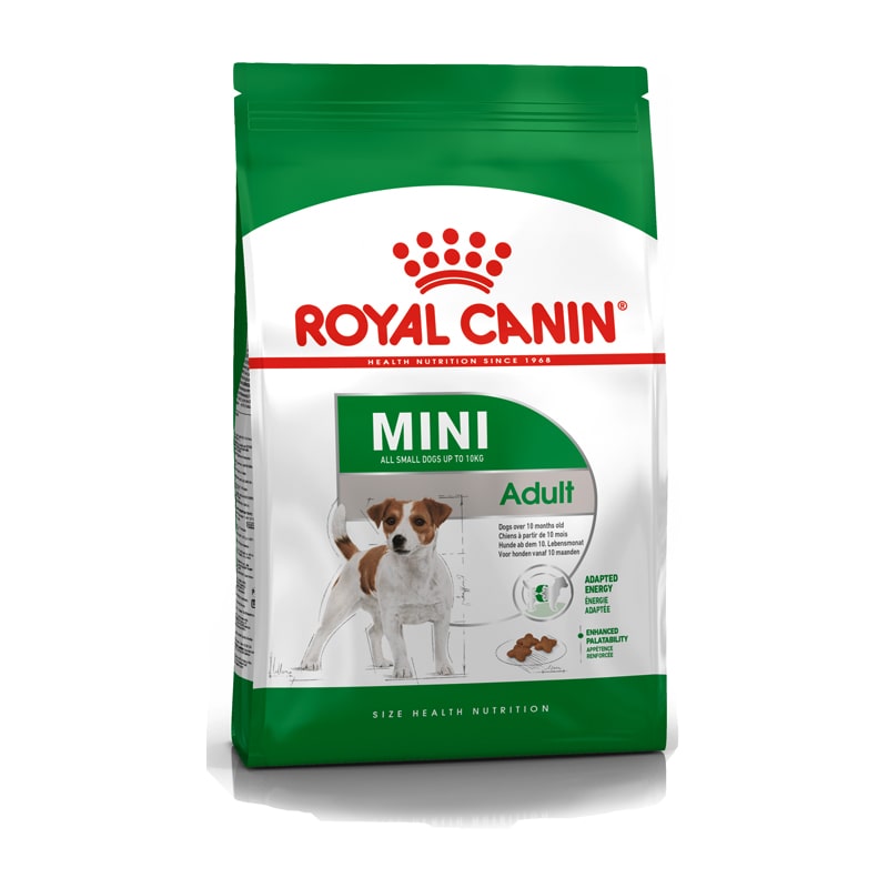 Thức ăn cho chó cân nặng dưới 10kg và trên 10 tháng royal canin mini adult 2kg