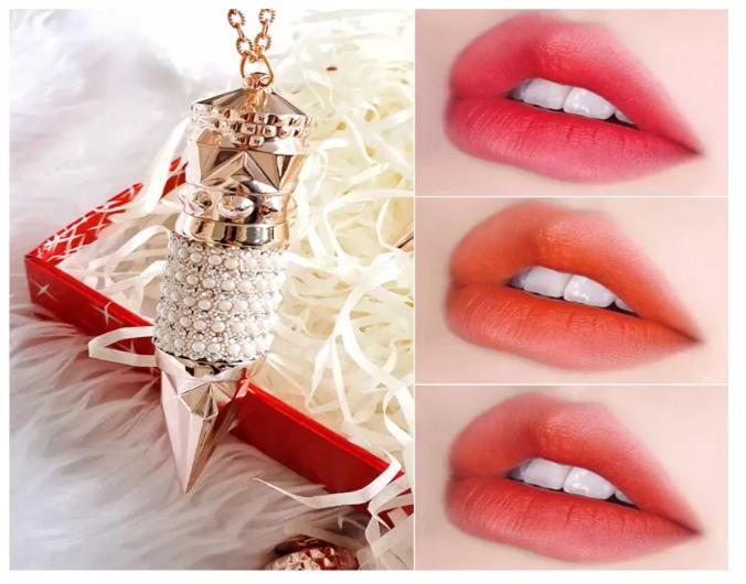 Miễn Phí Ship Son Thỏi Lì Kim Cương 3 In 1 Sang Chảnh Hot Trend 2020 3 Màu Chỉ 1 Cây Son