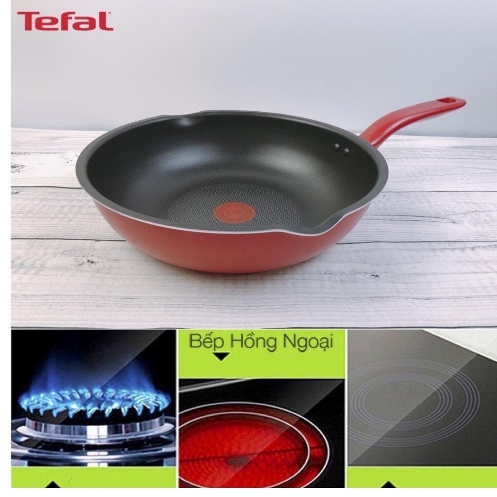 Chảo sâu lòng Tefal đáy từ 🥰 🥰 chảo sâu lòng đáy từ Tefal So Chef Plus chống dính cao cấp 24 cm- 28 cm