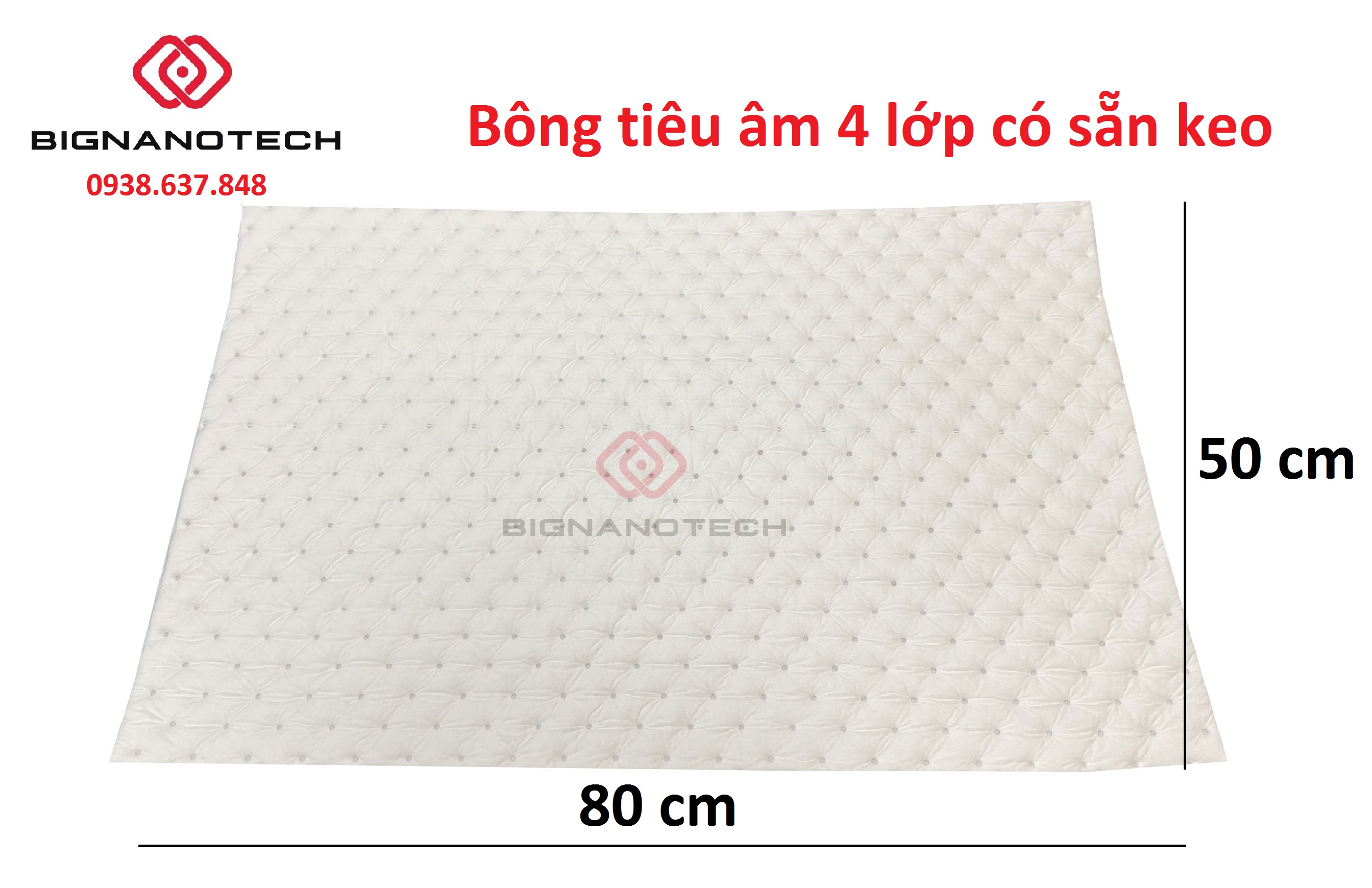 [HCM][Hàng sịn] Bông tiêu âm cách âm ô tô tiêu âm thùng loa nhà cửa - BigNanoTech