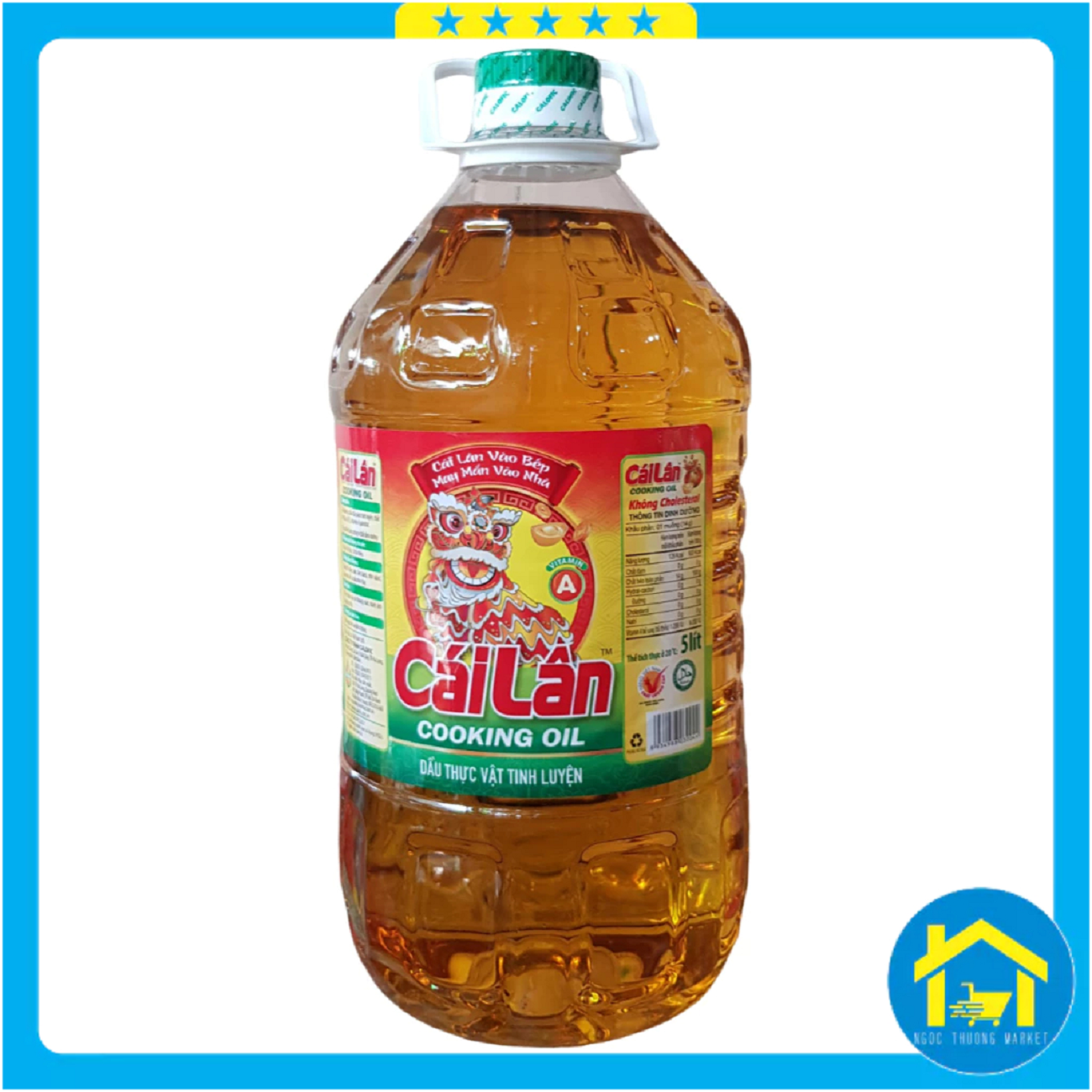 Dầu ăn, dầu cái lân chai 5 lít