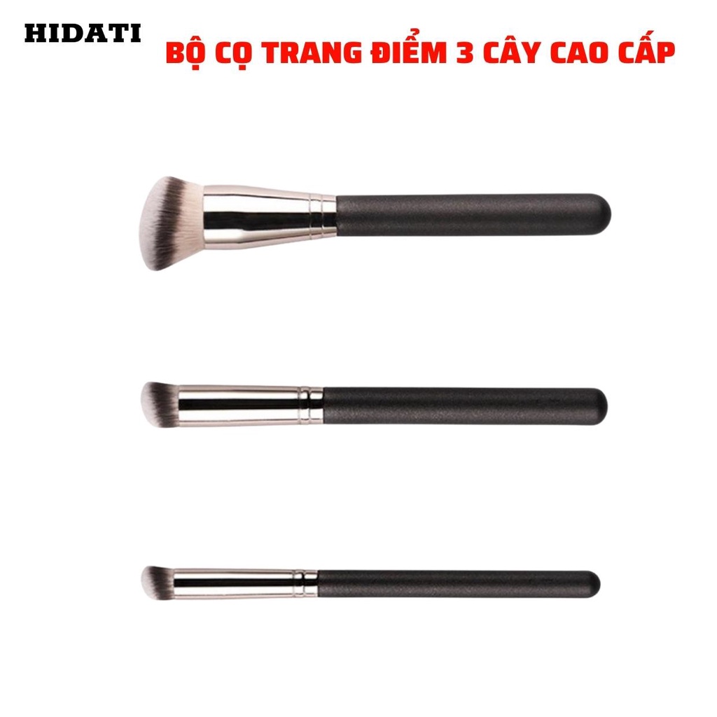 3 cây cọ trang điểm, cọ che khuyết điểm, cọ kem nền, phấn nền - siêu đẹp cầm chắc tay