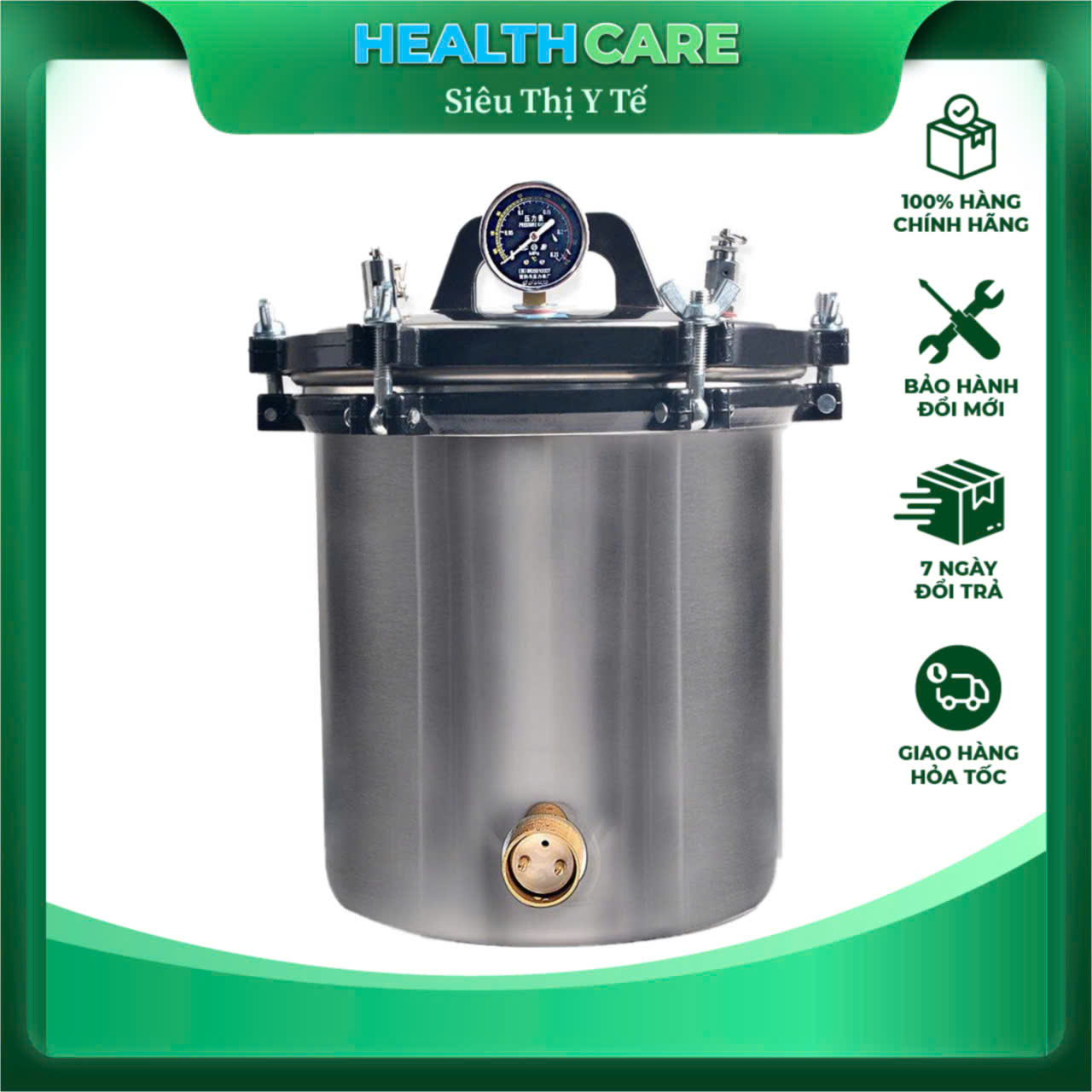 AKIKO Nồi Hấp Tiệt Trùng 18 Lít LHS-18A Dung Tích Lớn Thiết Kế Tiện Lợi Dễ Sử Dụng Và Vệ Sinh Phù Hợp Cho Gia Đình