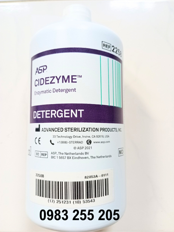 Dung dịch tẩy rửa dụng cụ Y tế Cidezyme, Dung dịch tẩy rửa dụng cụ hoạt chất Enzyme, Xuất xứ Mỹ