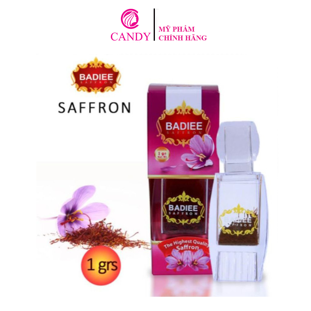 [Hoàn Tiền 8%]Nhụy hoa nghệ tây Saffron Badiee Iran chính hãng (hộp 1gr)