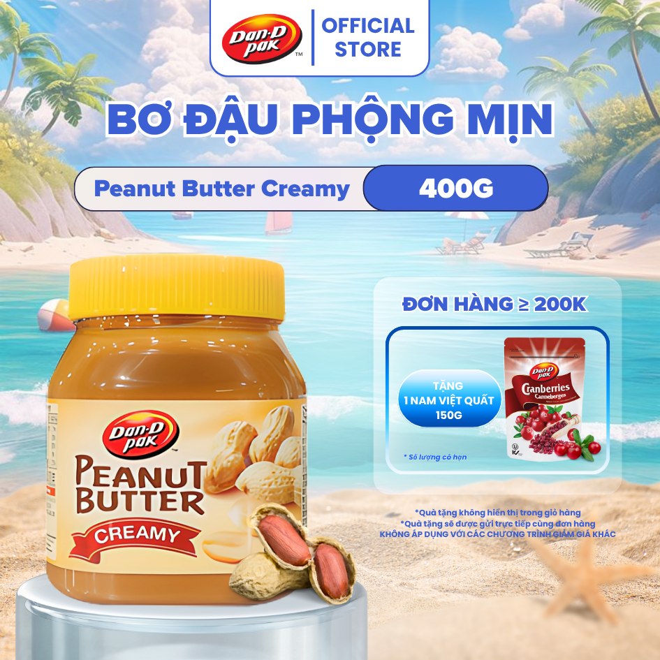 Bơ Đậu Phộng Dạng Mịn Dan D Pak I Peanut Butter Creamy I 400g