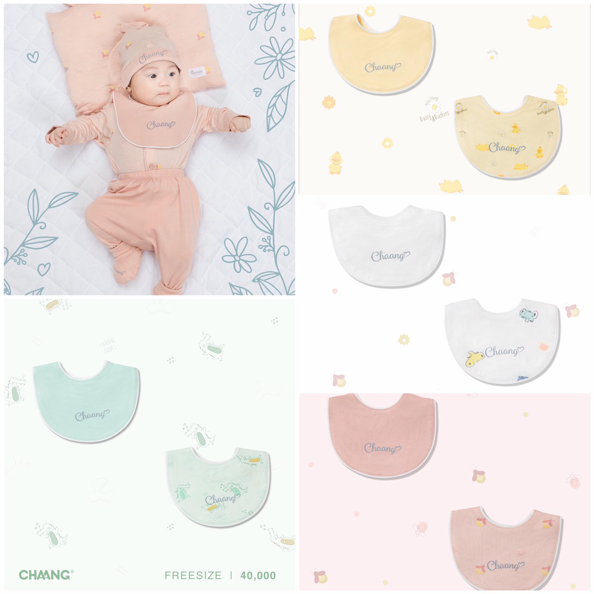 Set yếm tròn Lake sơ sinh Chaang