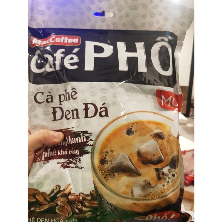 Cà phê đen đá café phố maccoffee bịch 35 gói x 16 gr