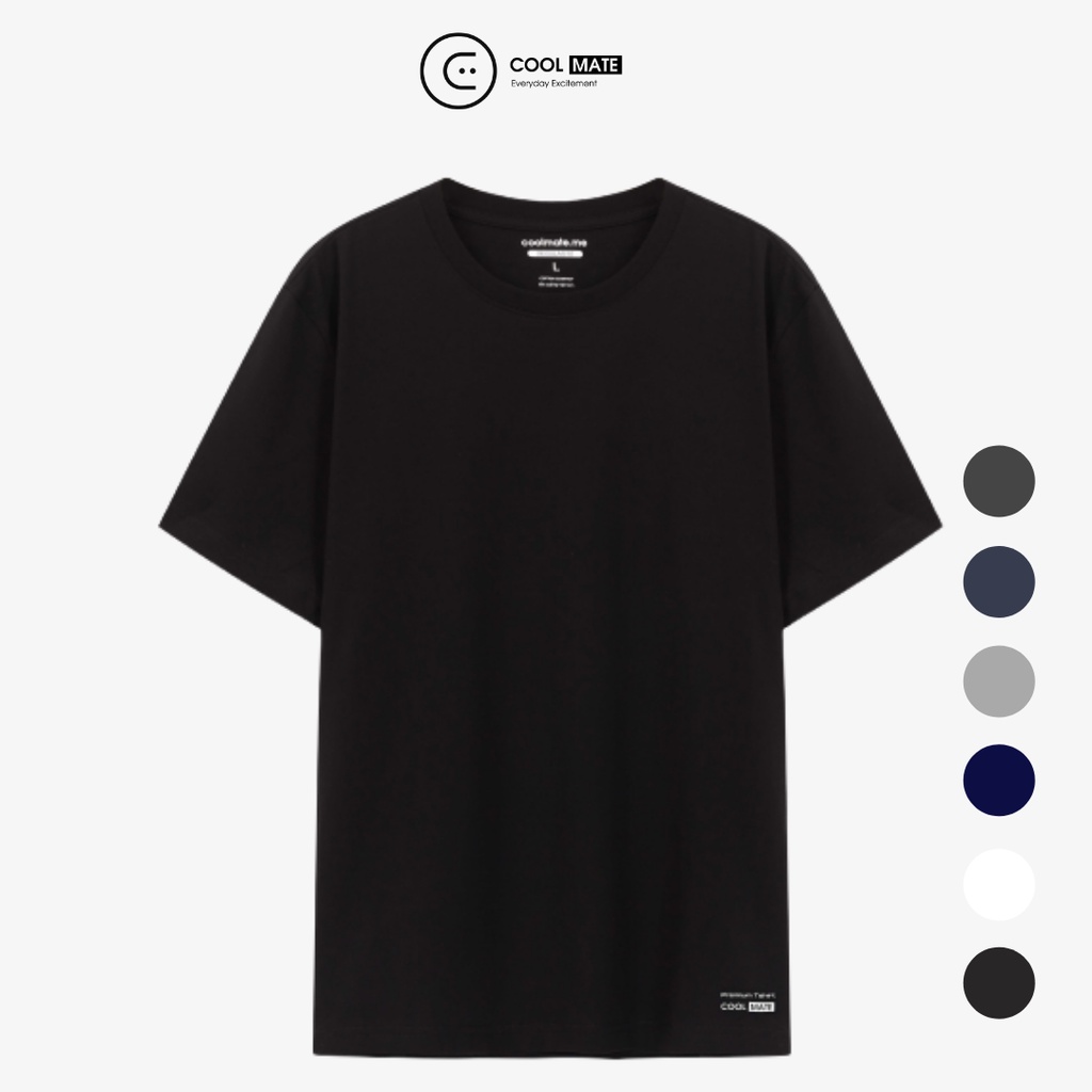 Áo thun nam Cotton Compact phiên bản Premium chống nhăn Coolmate