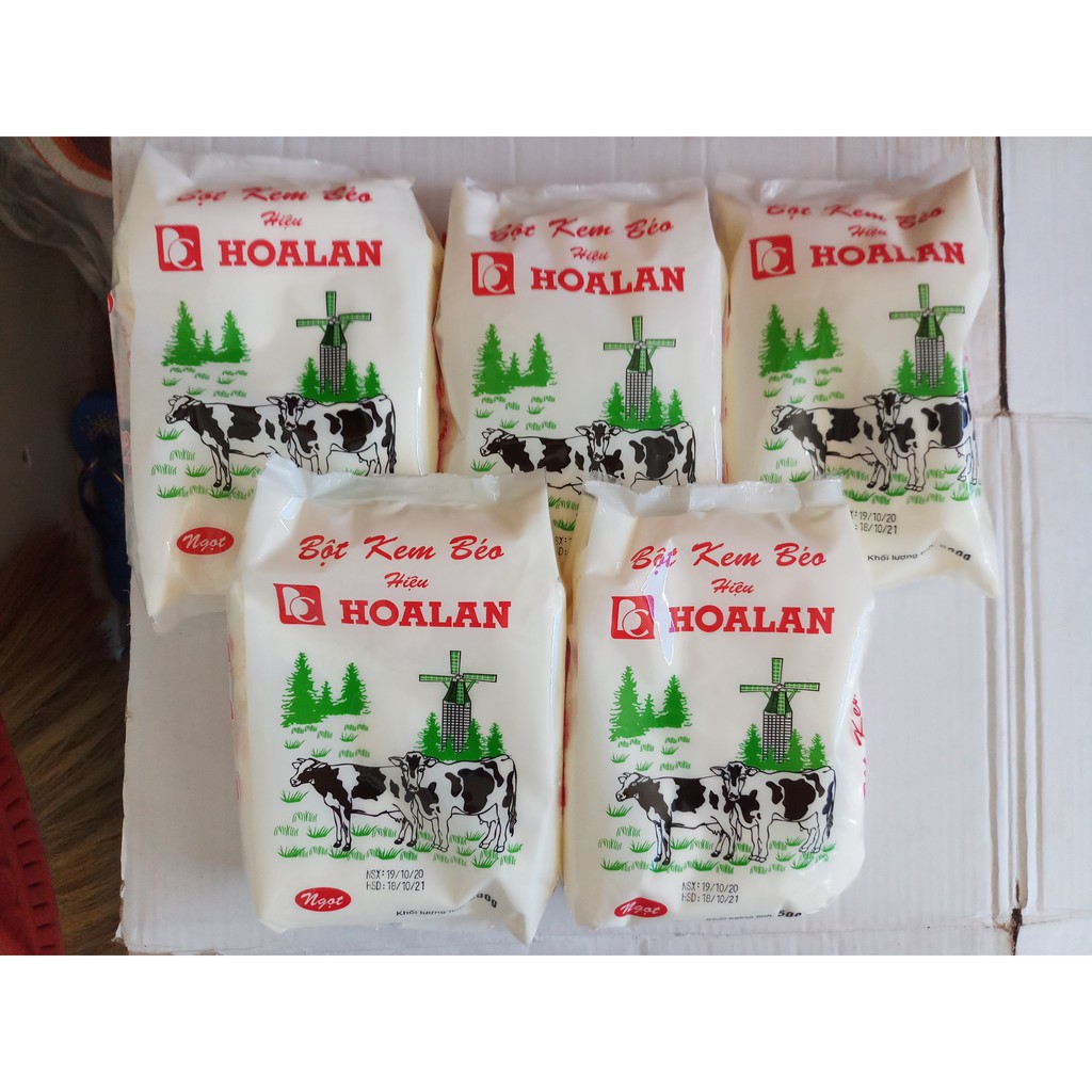 Sữa bột kem béo hiệu hoa lan, gói 500g