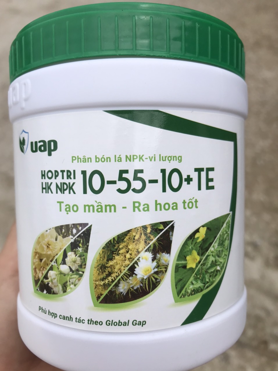 Phân bón lá Hợp Trí NPK 10-55-10+TE hộp 500gr - Tạo mầm và Ra hoa