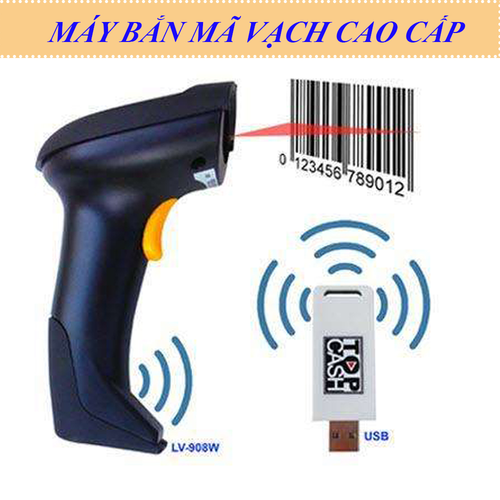 Máy Quét Mã Vạch Giá Rẻ, Máy Bắn Mã Vạch Không Dây Cao Cấp, Máy Đọc Mã Vạch Cầm Tay. Công Nghệ Laser Tiên Tiến Nhanh Chóng - Hiệu Quả - Chính xác - Tiết Kiệm. Bảo Hành 1 đổi 1 - MUA NGAY. 5