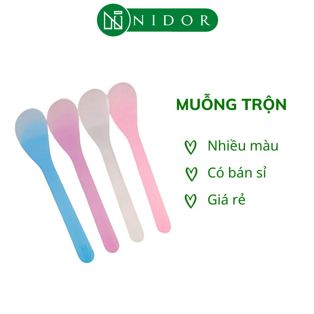 Lẻ 1 muỗng nhựa múc kem - muỗng mỹ phẩm
