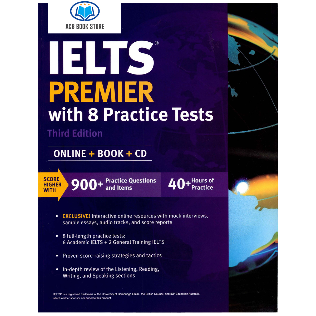 Sách IELTS Premier with 8 Practice Tests - ACB Bookstore