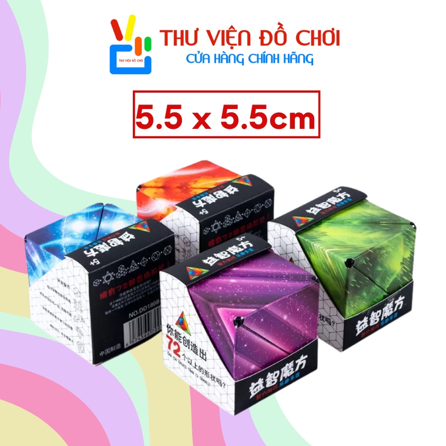 Khối rubik biến 72 hình changeable magnetic magic cube rubik mini - xếp hình hình học 3d mini - thư viện đồ chơi