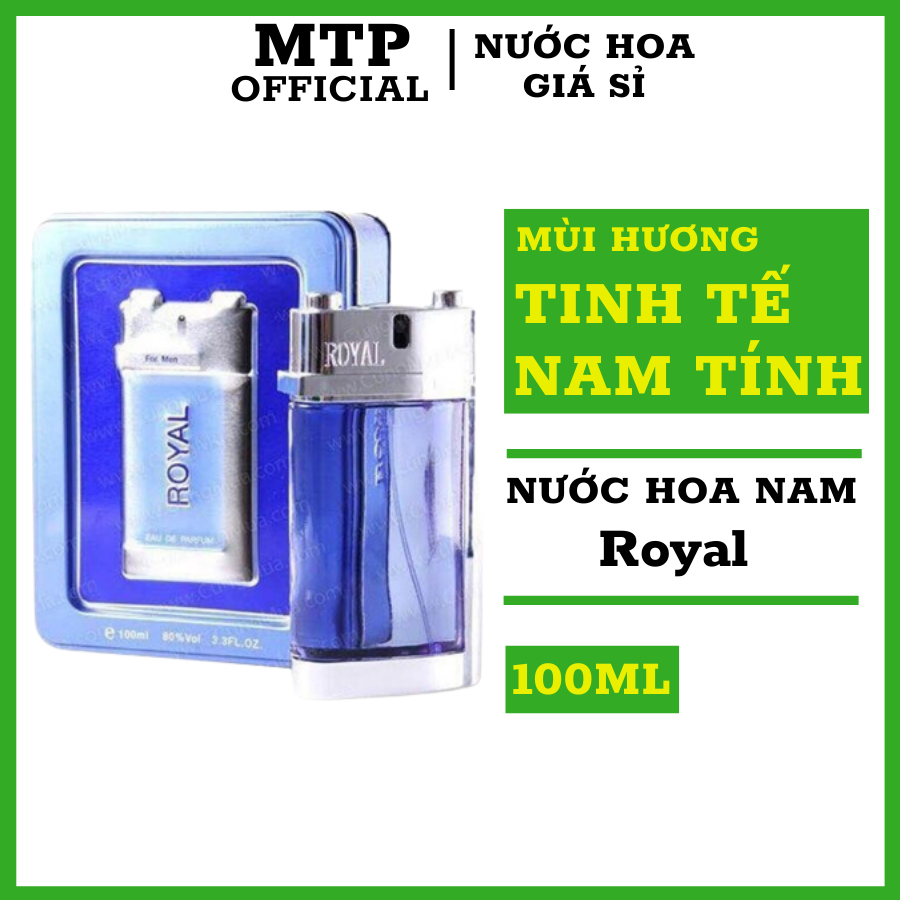 Nước Hoa Nam Royal Hộp Thiếc dung tích 100ml