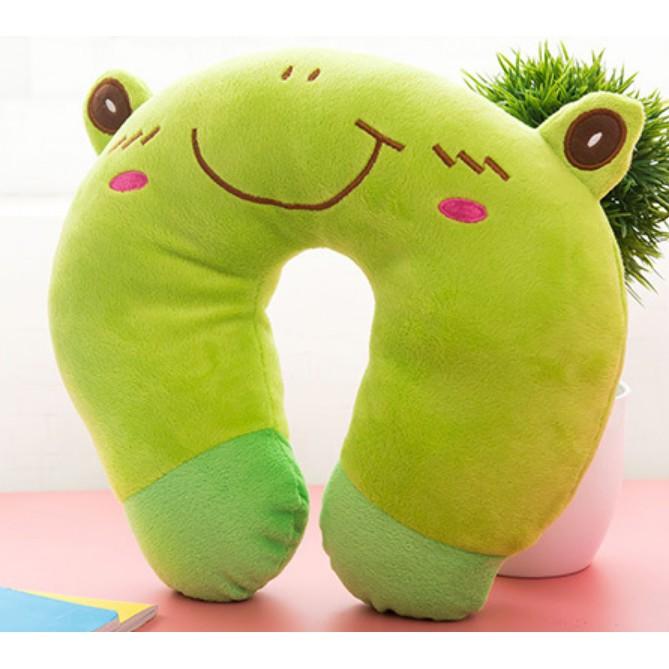 Gối tựa cổ văn phòng chữ u ếch xanh