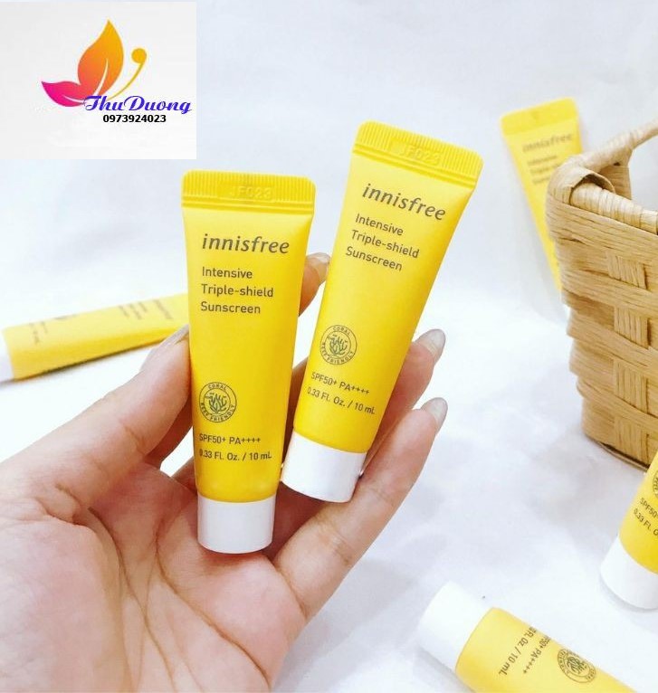 Kem Chống Nắng Innisfree Intensive Triple Shield Sunscreen SPF50+ Pa++++10ml