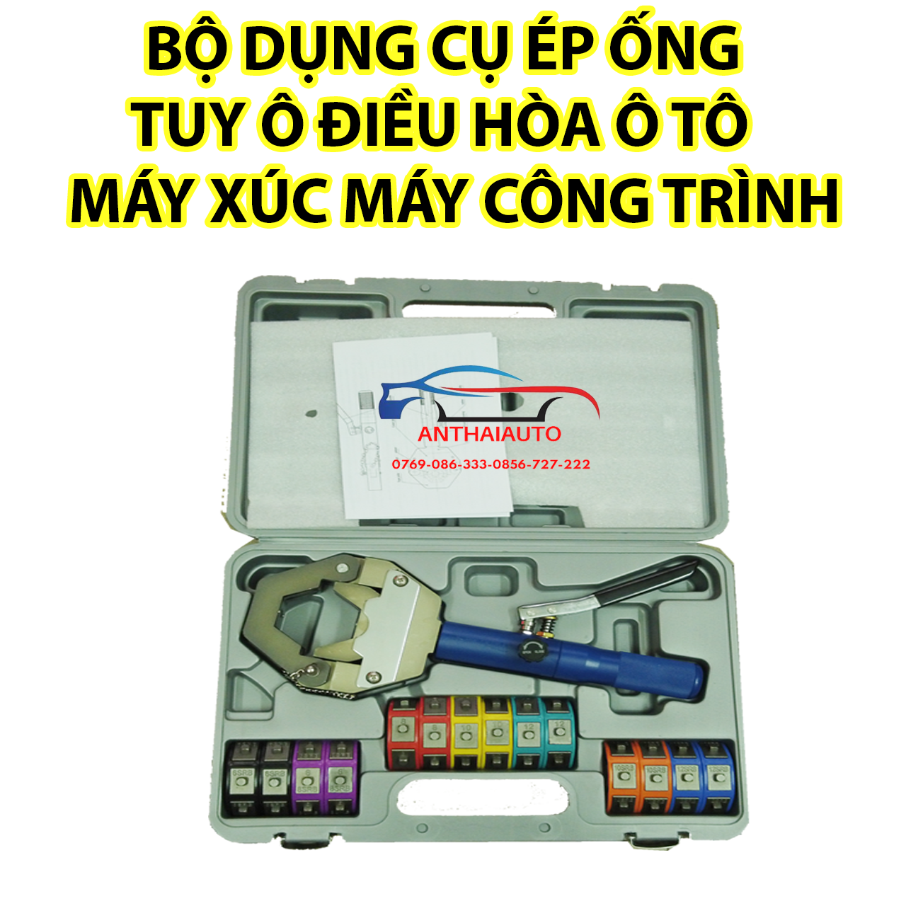 Bộ ép tuy ô điều hòa thủy lực di động bằng tay