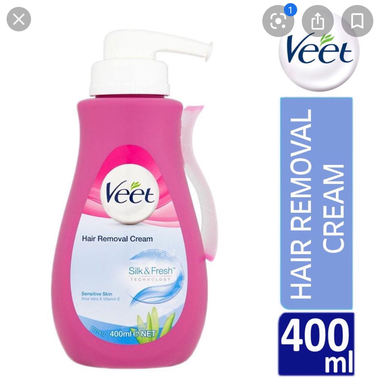 Tẩy lông chân tay toàn body VEET 400ml