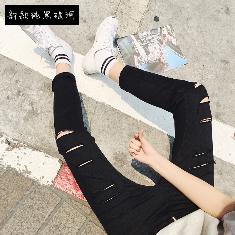 Quần jean nam kiểu hàn -rách cực đẹp