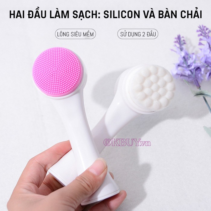 Cọ masage mặt 2 đầu
