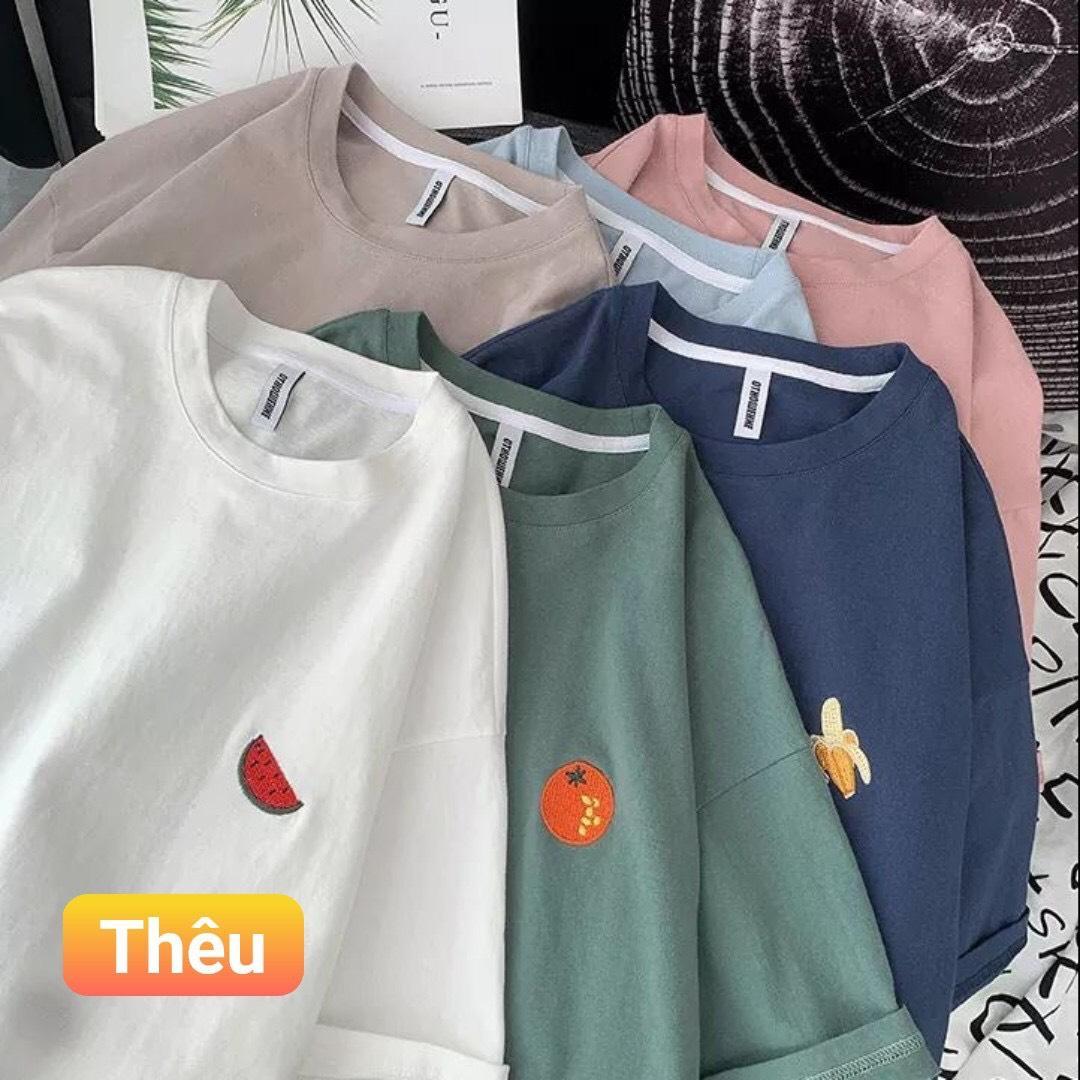 [HCM]Áo thun cao cấp kiểu dáng tay lỡ mẫu trái cây XB022