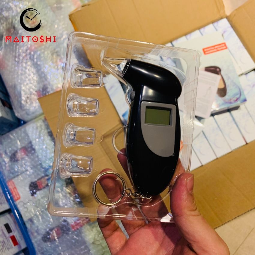 Máy đo nồng độ cồn trong hơi thở Có Hộp Alcohol Test Qbin Shop