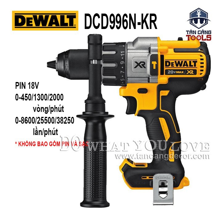Máy khoan động lực dùng pin dewalt 18v dcd996n-kr