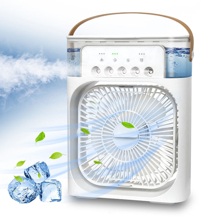 Quạt đá điều hòa hơi nước mini để bàn - quạt điều hòa mini có khay chứa đá