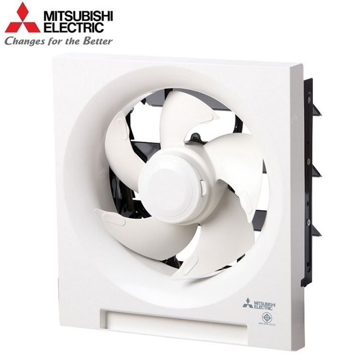 Quạt hút thông gió âm tường Mitsubishi EX-25SH5T, công suất 25w, lưu lượng gió 930m2/h, thiết kế đặc biệt có máng hứng dầu,
