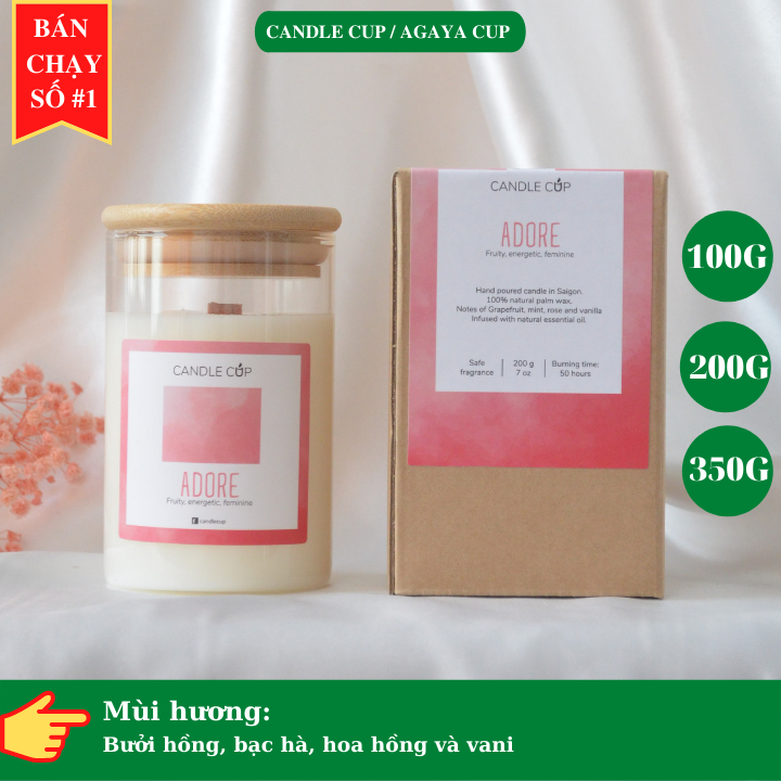 Nến Thơm hương trái cây AGAYA Candle Cup - Mùi ADORE