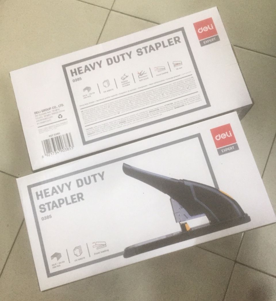 Máy bấm kim lớn deli 0385 - bấm được 240 tờ cùng lúc