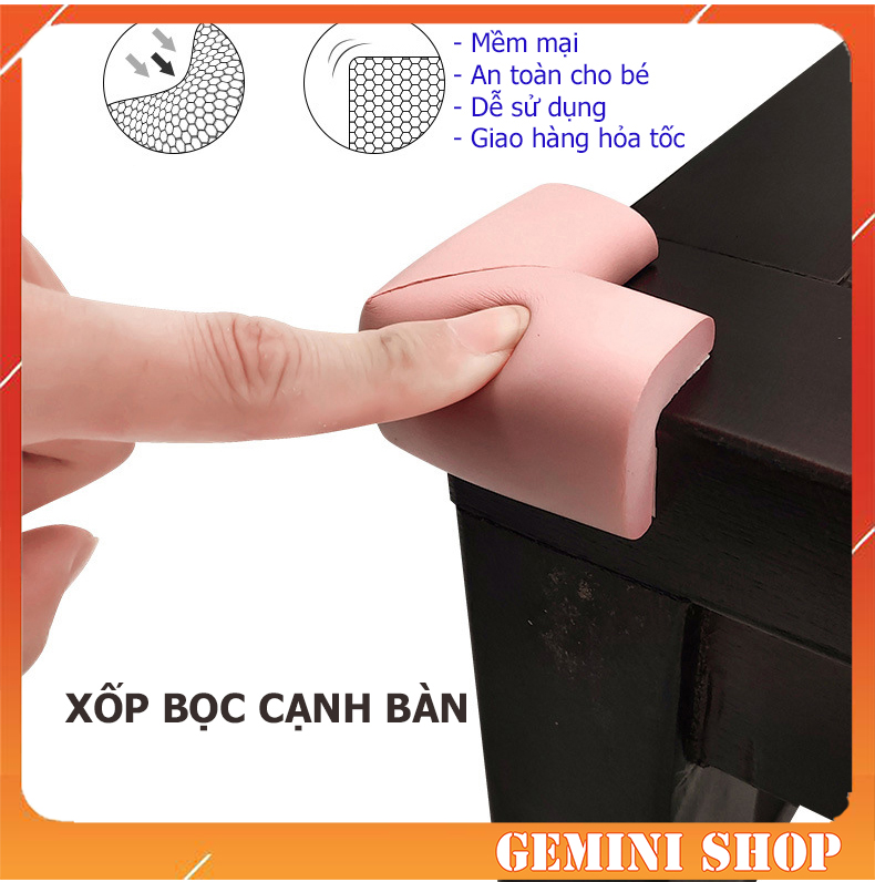 BABY TATTOO Cuộn Xốp Bọc Cạnh Bàn Dài 2m, Góc Bàn Chữ L Bảo