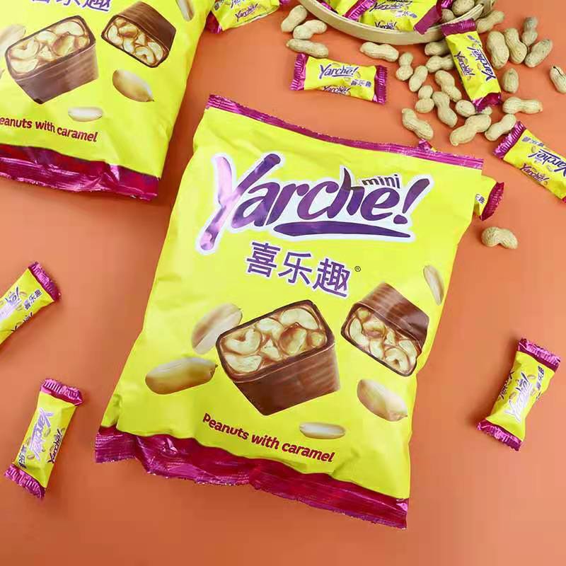 [ siêu phẩm ] kẹo socola đậu phộng hạnh nhân yarche gói 500gr 6