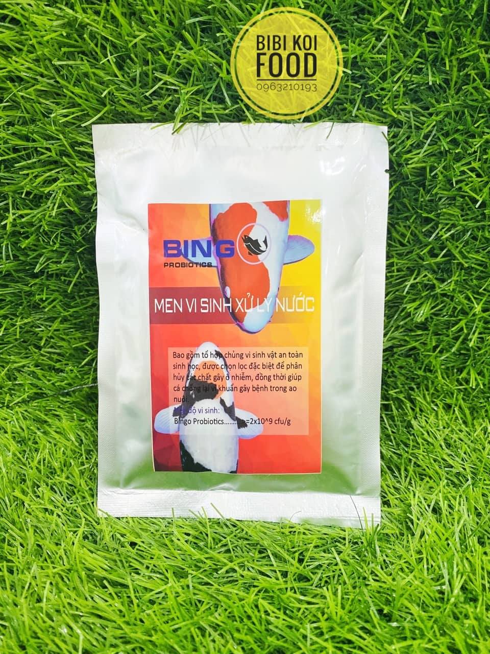 Men vi sinh xử lý nước hồ cá koi bingo probiotics