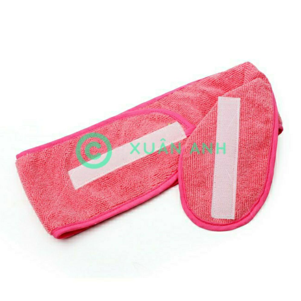Bộ 5 chiếc băng đô quấn tóc spa màu hồng, chất liệu fiber, mềm mịn, nhỏ gọn, dễ dàng sử dụng