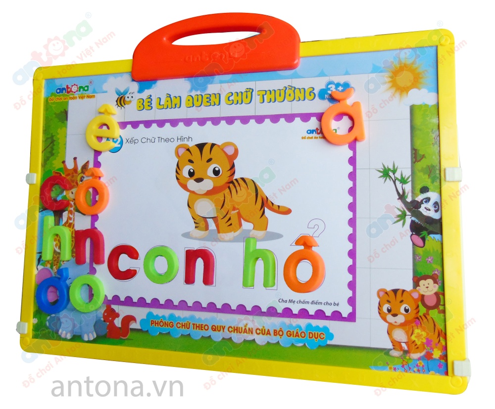 Đồ chơi Bảng nam châm Antona - Bé làm quen chữ thường - Hàng chính hãng