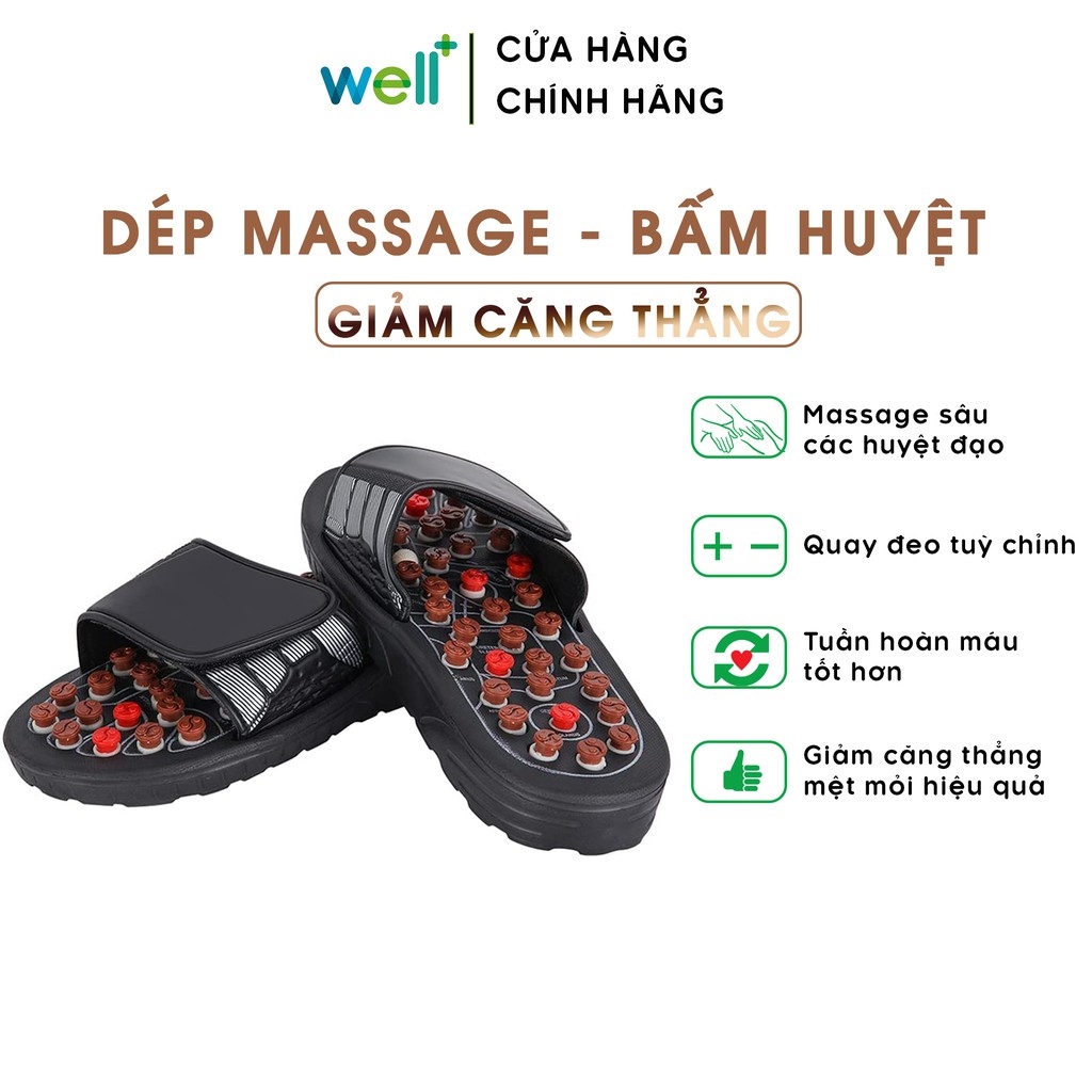 ✙﹍ Dép Massage Chân Đi Trong Nhà Kết Hợp Bấm Huyệt Thư Giãn Giảm Căng Thẳng