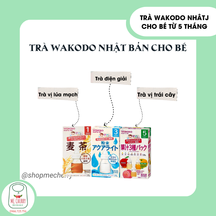 Trà wakodo nhật bản cho bé từ 5 tháng