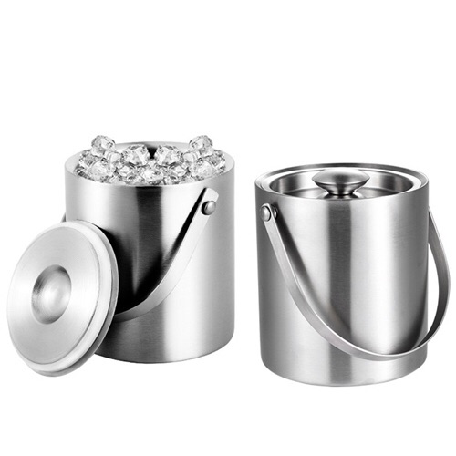 [HCM]Xô đá inox 2 lớp 2L