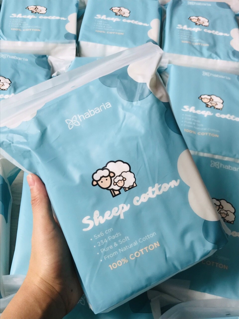 Bông Tẩy Trang Con Cừu Habaria Sheep Cotton