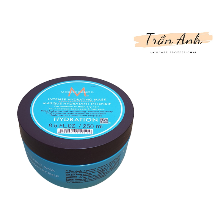 Mặt nạ hấp dầu dưỡng ẩm sâu Moroccanoil 250ml - giúp phục hồi tóc hư tổn - Moroccanoil intense hydrating Mask