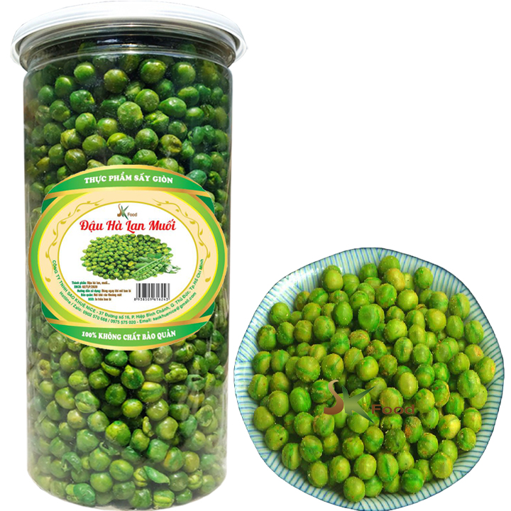 [HCM]500G ĐẬU HÀ LAN MUỐI THƠM NGON - HŨ PET SANG TRỌNG