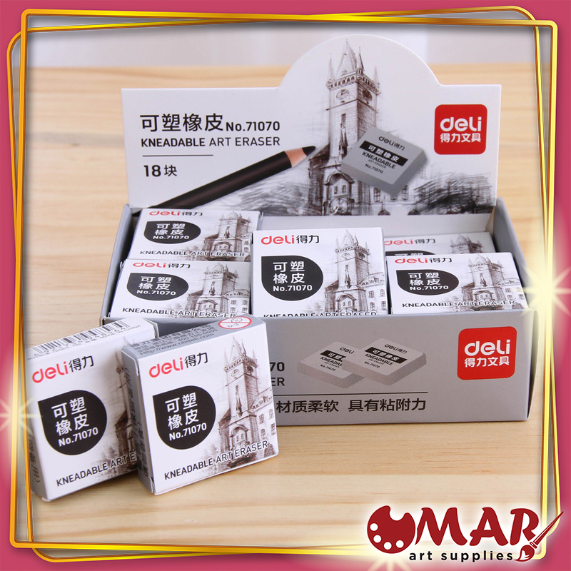 Tẩy Đất Sét DELI Cao Cấp Hút Bụi Than Chì Cực Tốt