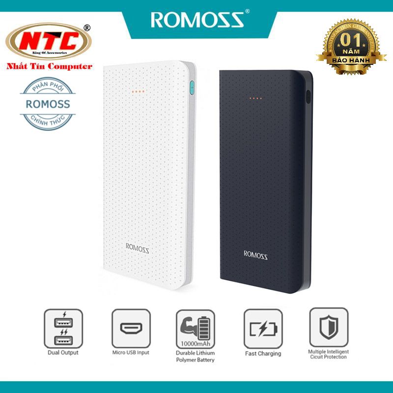 Pin dự phòng 10000mah romoss php10 sense10