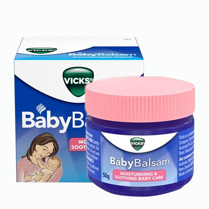 Dầu bôi chống ho và cảm lạnh Vicks BabyBalsam 50g